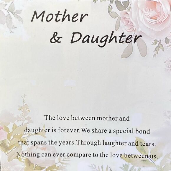 NIB New Mothers Daughter Gold Interlocking Circle Necklace Gift Set. - Picture 4 of 7